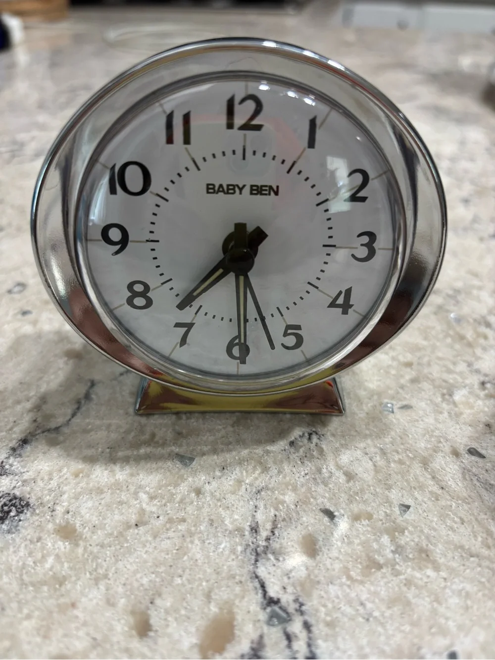 Vintage Westclox Baby Ben Classic Analog Alarm Clock Chrome Finish